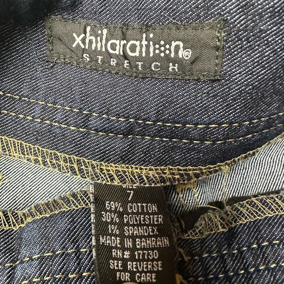 XHILARATION Womens 7‎ Black Label 90s Vintage Blue Gray Flare Leg Denim Jeans - Picture 3 of 6